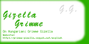 gizella grimme business card